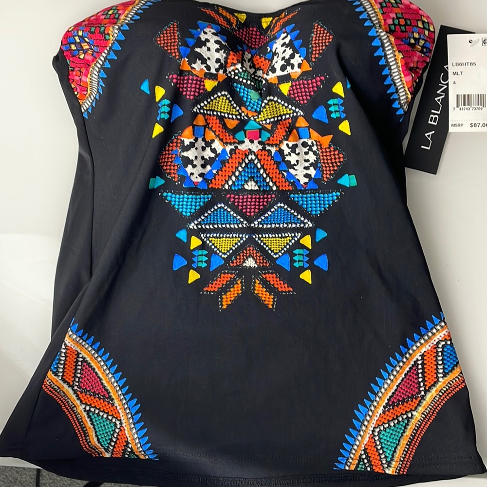 La Blanca Swim Top Size 4 NWT